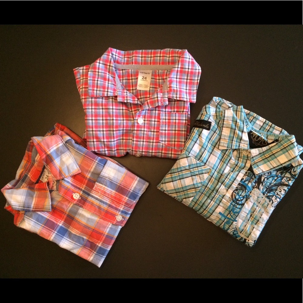 Carter’s bundle 1 shirt & 1 romper, 1 AKDMKS shirt